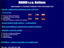 Tablet Screenshot of marko-roznava.sk